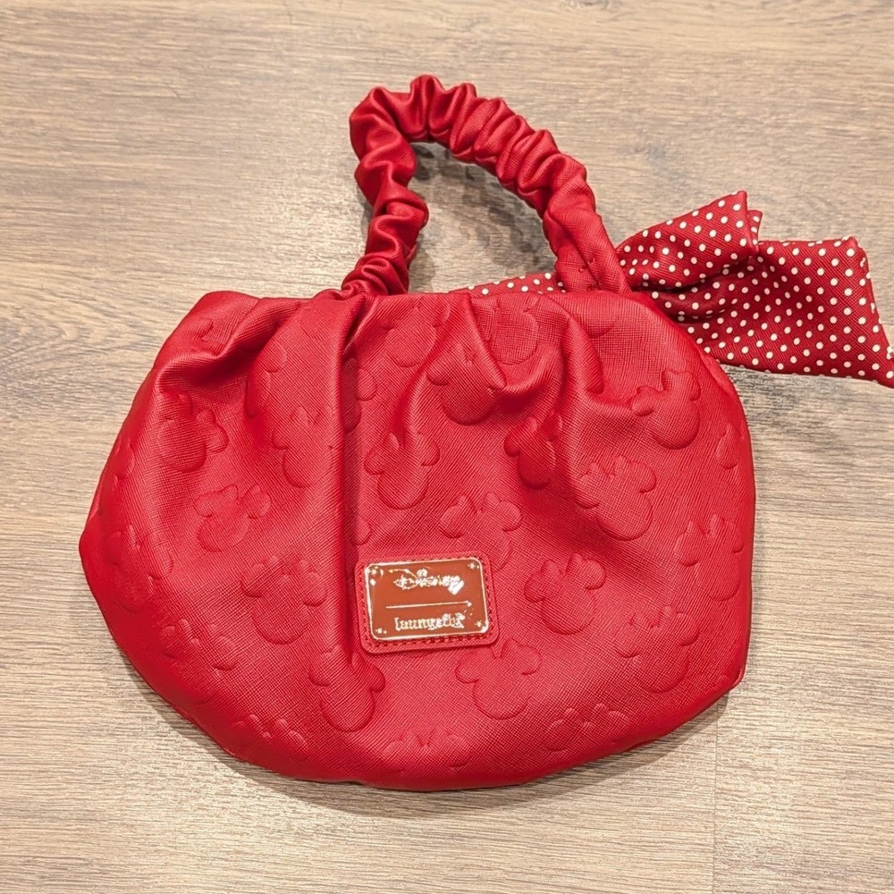 Disney x Loungefly Minnie Mouse Red Bow Mini Handbag